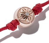 Thumbnail for your product : Shamballa Jewels 18kt rose gold & white diamond Orb charm bracelet