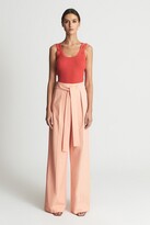 Thumbnail for your product : Reiss Malin Petite Wide Leg Tie Detail Trousers