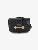 Prada Black Cahier Leather belt bag