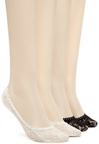 Thumbnail for your product : Forever 21 lace no-show sock set