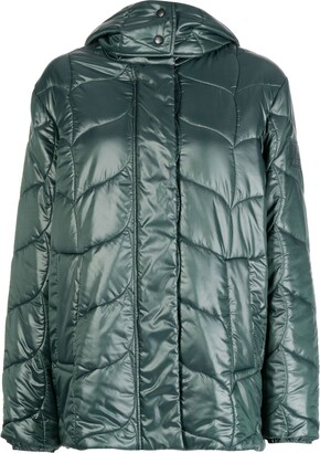Mulberry Quilted Hooded Puffer Jacket