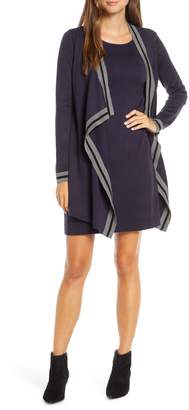 Harper Rose Mock Jacket Long Sleeve Sweater Dress