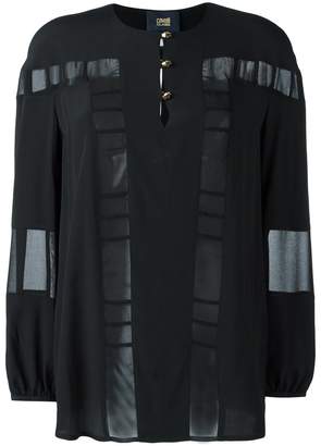 Class Roberto Cavalli sheer panel blouse