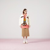 Thumbnail for your product : Gucci Padded nylon bomber jacket with Web