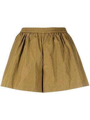 RED Valentino Pleated Flared Shorts