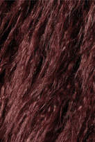 Thumbnail for your product : House of Fluff - Faux Fur Coat - Burgundy