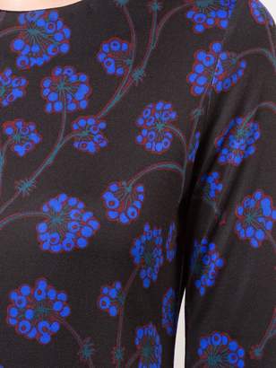 Diane von Furstenberg floral print fitted dress