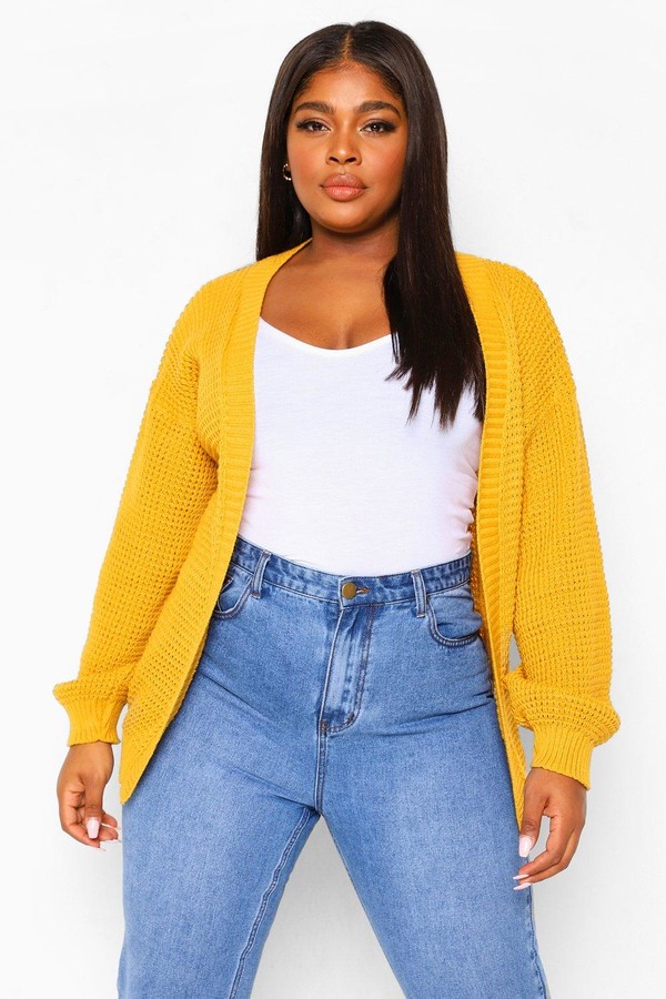 boohoo plus size cardigans