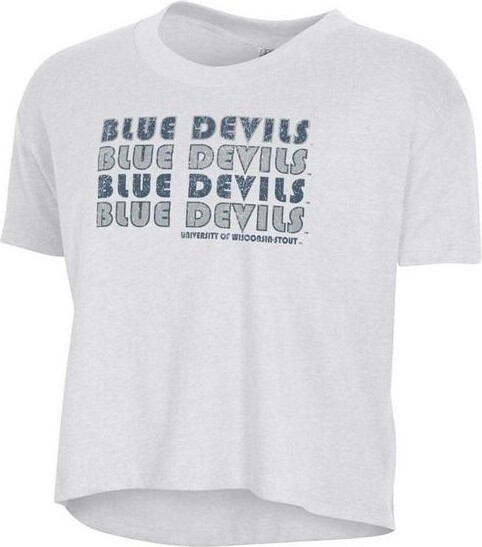 Alternative Apparel Women's UW-Stout Blue Devils Headliner Crop