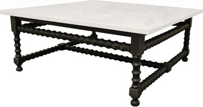 HomeRoots Marble Top Coffee Table