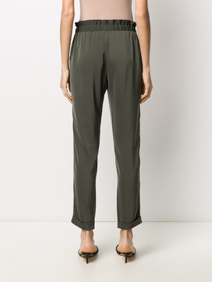 Liu Jo Crystal-Embellished Slim-Fit Trousers