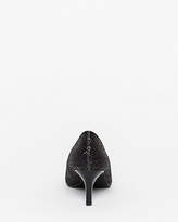 Thumbnail for your product : Le Château Glitter Mesh Pointy Toe Pump