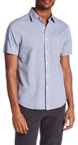 Thumbnail for your product : Jack Spade Striped Print Short Sleeve Linen Blend Shirt