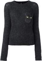 Thumbnail for your product : Class Roberto Cavalli embellished pocket sweater
