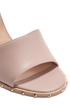 Thumbnail for your product : Valentino Rockstud Leather Sandals - Blush