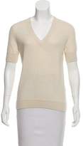 Thumbnail for your product : Hermes Alpaca Short Sleeve Sweater