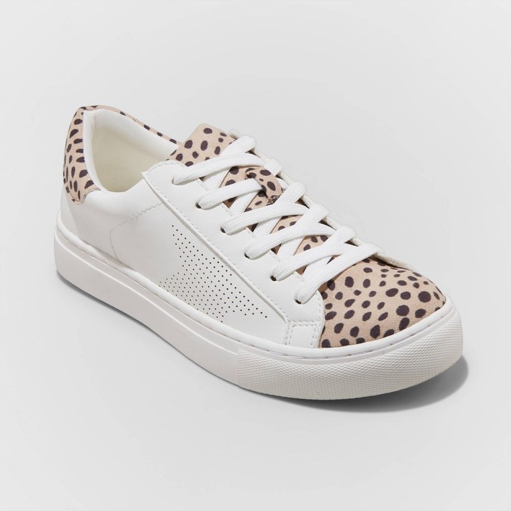 target white platform sneakers