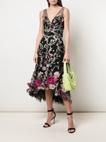 Thumbnail for your product : Marchesa Notte Floral Embroidered Dress