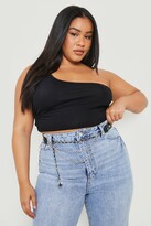 Thumbnail for your product : boohoo Plus Draped Chain Belt