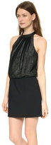Thumbnail for your product : Tibi Halter Dress with Leather Collar