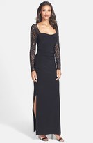 Thumbnail for your product : Laundry by Shelli Segal Lace & Jersey Gown
