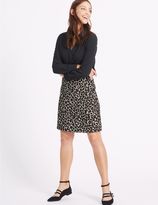 Thumbnail for your product : Marks and Spencer Cotton Blend Animal Print A-Line Mini Skirt