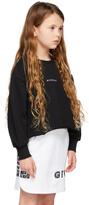 Thumbnail for your product : Givenchy Kids Black Cropped Sweatshirt
