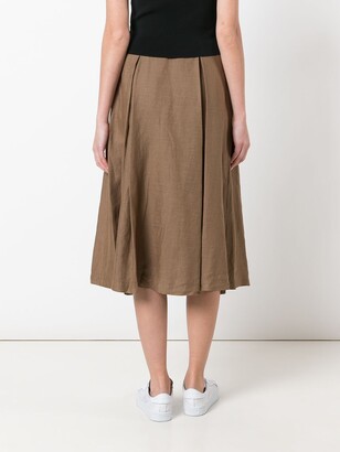 Aspesi High-Waisted Flared Skirt