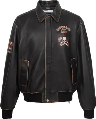 ジャケット・アウター C06104 MASTERMIND SATIN JACKET M Mastermind Japan Black X CH24 C Mastermind Padded Jacket