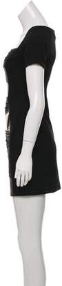Doo.Ri Short Sleeve Mini Dress Black Short Sleeve Mini Dress