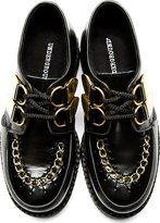 Thumbnail for your product : Underground Black Gold Chain Wulfrun Creeper Shoes