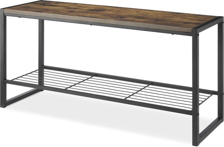 Whitmor Modern Industrial Entryway Bench