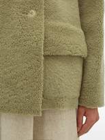 Thumbnail for your product : Inès & Marèchal Frou Frou Double-breasted Shearling Coat - Womens - Light Green