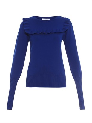 J.W.Anderson Frill-panel stretch-knit sweater