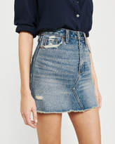 Thumbnail for your product : Abercrombie & Fitch Striped Denim Mini Skirt