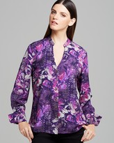 Thumbnail for your product : Jones New York Collection Long Sleeve Button Up Blouse