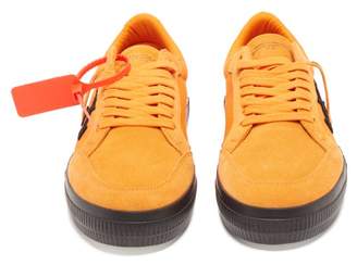 Off-White Off White Vulcanised Low Top Suede Trainers - Mens - Orange Multi