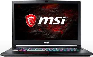 MSI Ge73 17.3 Intel Core I7 Geforce Gtx 1060 16Gb Ram 1000Gb 128Gb Pci-E Ssd Windows 10 Gaming Laptop Black