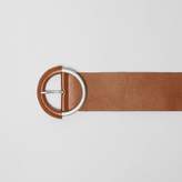 Thumbnail for your product : Burberry Round Buckle Leather Belt