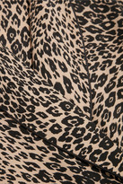 Thumbnail for your product : Equipment Odette Leopard-print Washed-silk Pajama Set - Leopard print