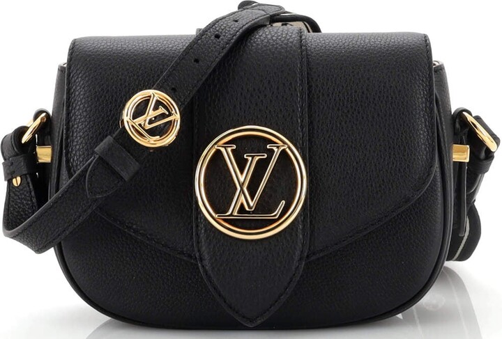 Louis Vuitton, Bags, Louis Vuitton Lv Pont 9 Soft Bag Leather Pm Black
