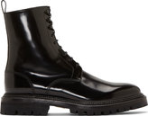 Thumbnail for your product : Yang Li Black Leather Lace-Up Boots