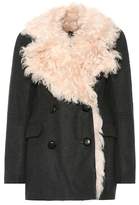 Isabel Marant Berit fur-trimmed wool-blend coat