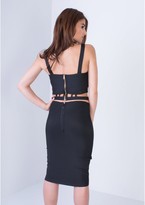 Thumbnail for your product : Missy Empire Larisa Black Bandage Cut Out Co-ord