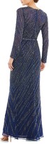 Thumbnail for your product : Mac Duggal Beaded Long Sleeve Tulle Column Gown