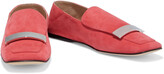 Thumbnail for your product : Sergio Rossi Sr1 Suede Collapsible-heel Loafers
