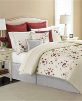 Thumbnail for your product : Martha Stewart Collection Cranberry Blossom 9 Piece Queen Comforter Set