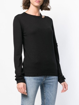 Barrie Cut-Out Neck Jumper