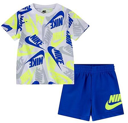 Nike Boys' Infant Sportswear Futura Toss Allover Print T-Shirt and Shorts  Set - ShopStyle