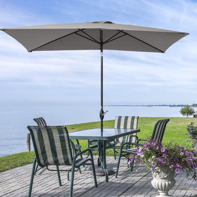 Bayou Breeze Krol 10' x 6.5' Market Umbrella